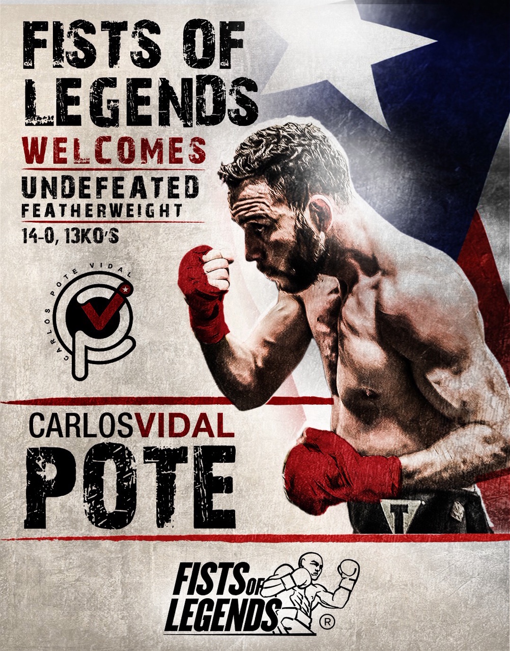 Carlos “POTE” Vidal Signs with Fists Of Legends